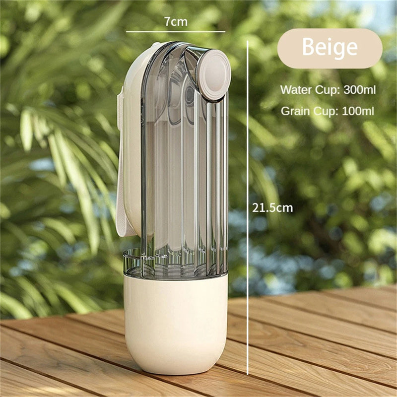 Portable pet water dispenser ideal for outdoor activities