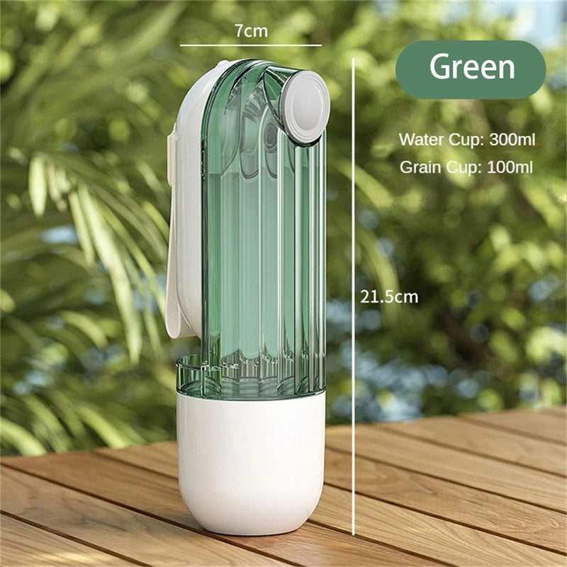 Portable pet water dispenser ideal for outdoor activities
