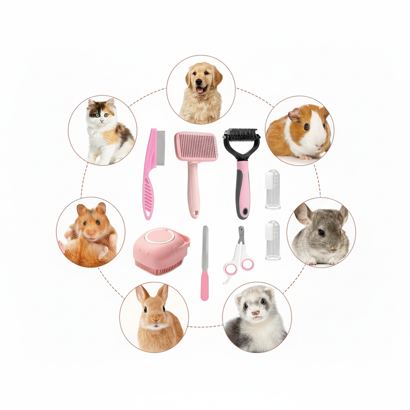 Kit de Aseo      8 artículos para Mascotas